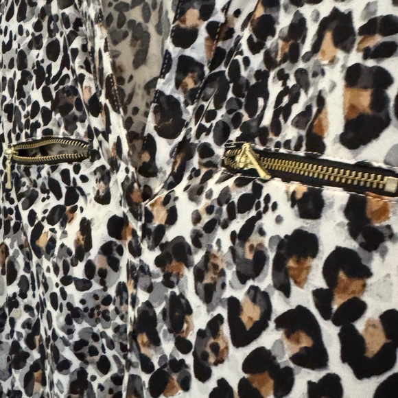 Nanette Lepore Black and Brown 3/4 Sleeve Blouse - Picture 3 of 9